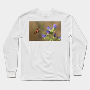 Hummingbird Clearwing Moth Long Sleeve T-Shirt